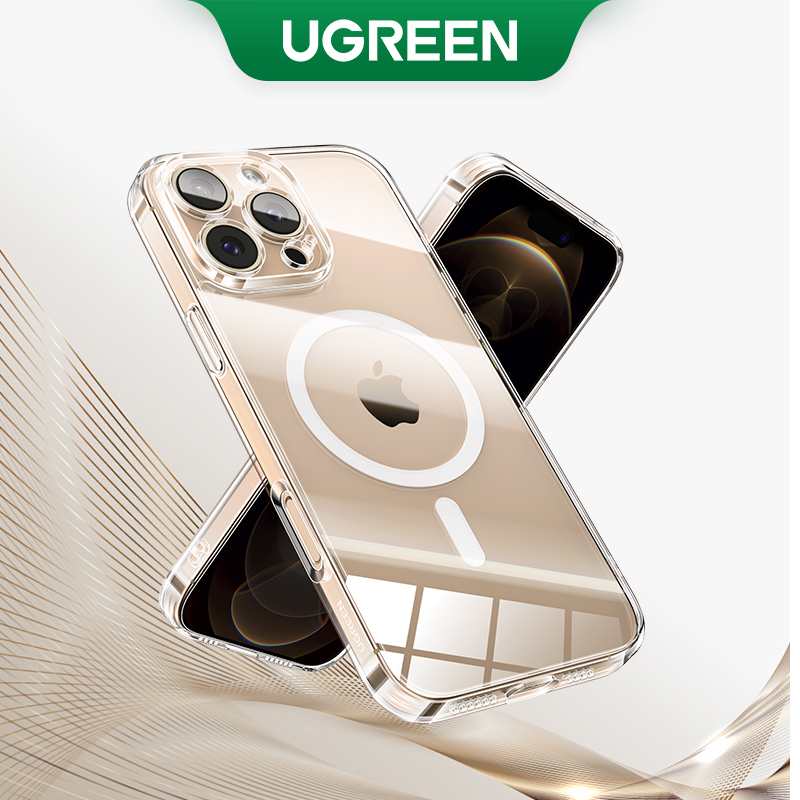 UGREEN Magnetic Magsafe Crystal Transparent Series Mobile Phone Case Compatible with Apple for iPhone 16 Pro Max iPhone 16 Plus iPhone 16