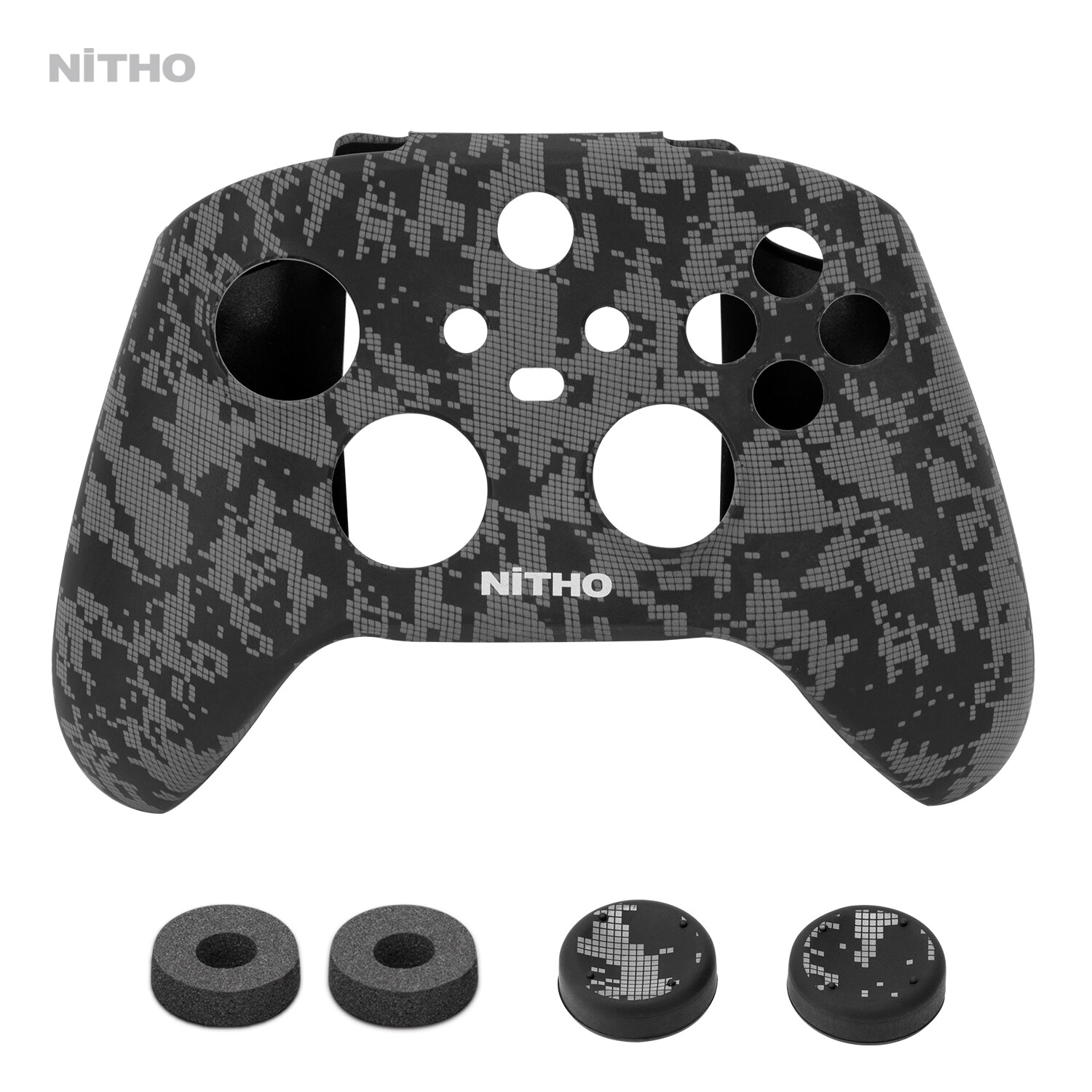 NiTHO XBOX SERIES X/S GAMING KIT CAMO, Customizing Silicone Skin Grip Handle Cover for XBX Controller with Thumb Grips Accessories