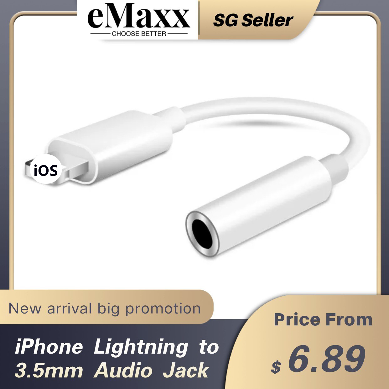 Lightning to 3.5mm Audio Jack AUX Audio Adapter converters compatible for iPhone X 11 12Pro Max iPad Earphone Stereo Cable Converter Music Connector