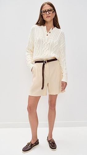 Cotton Henley Sweater